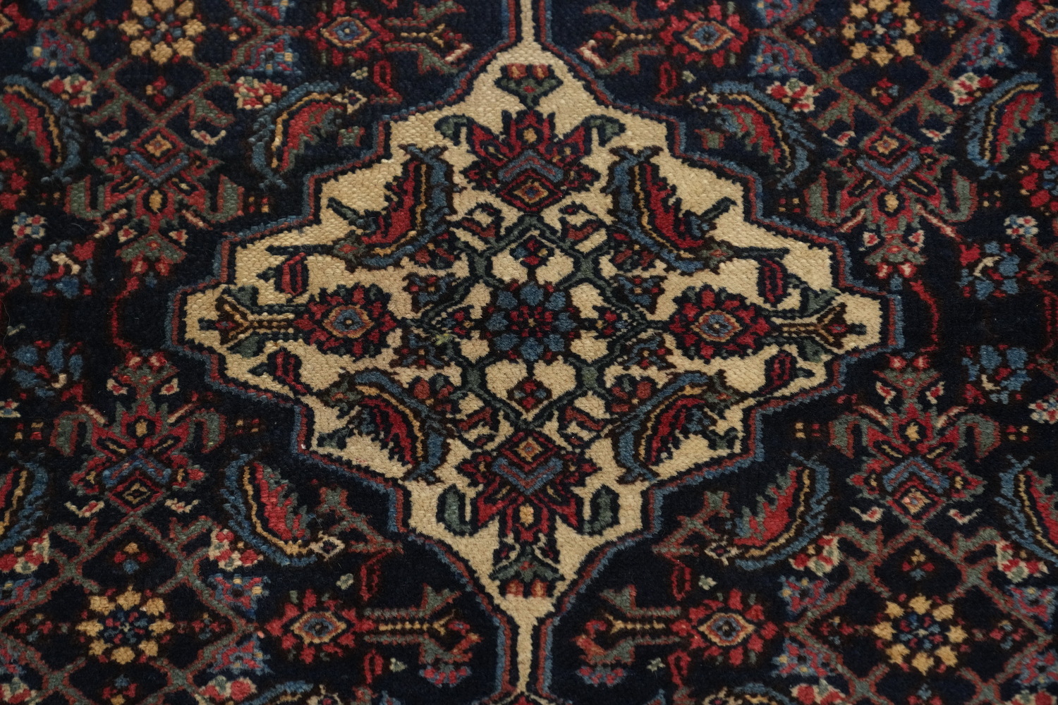 Antique Vegetable Dye Bibikabad Persian Rug 4x5