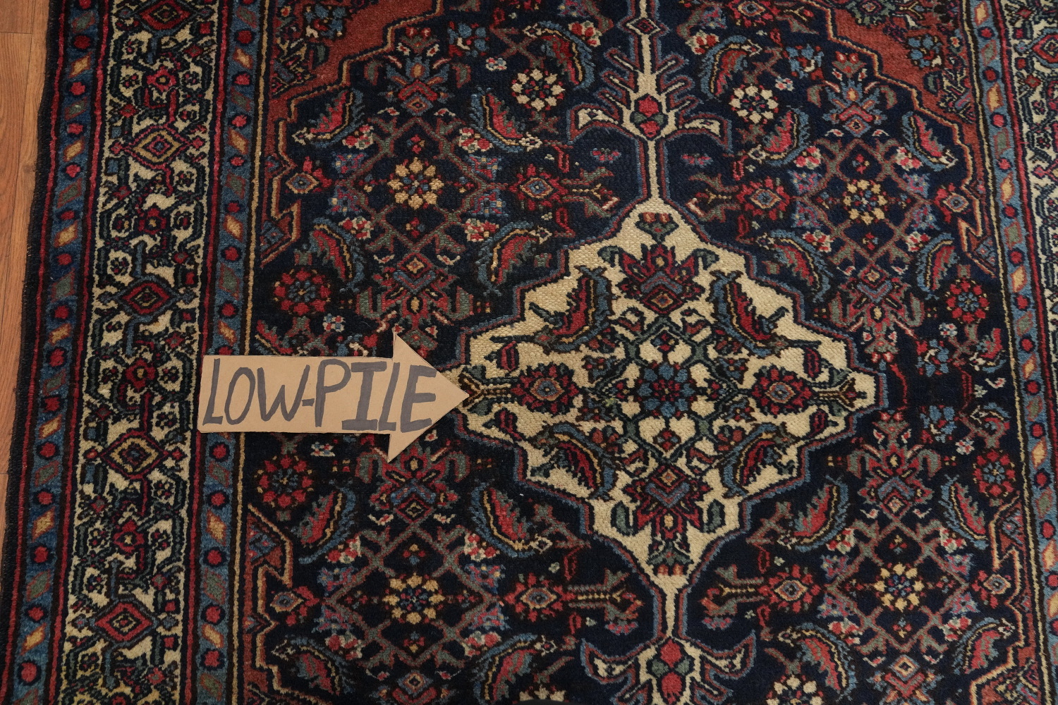 Antique Vegetable Dye Bibikabad Persian Rug 4x5