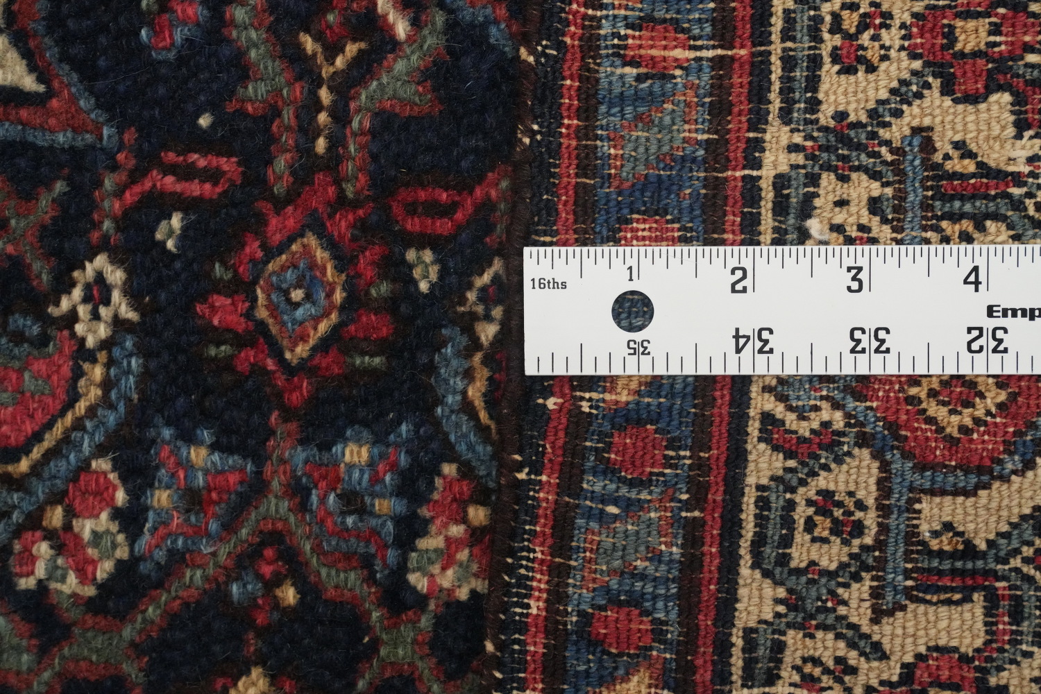 Antique Vegetable Dye Bibikabad Persian Rug 4x5