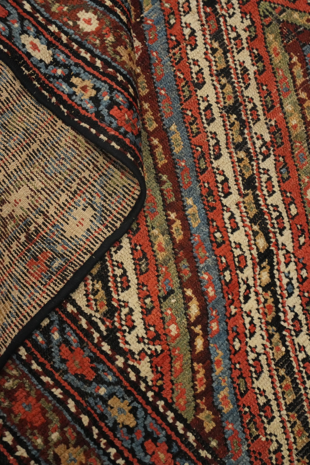 Pre-1900 Antique Vegetable Dye Bakhtiari Persian Rug 5x9