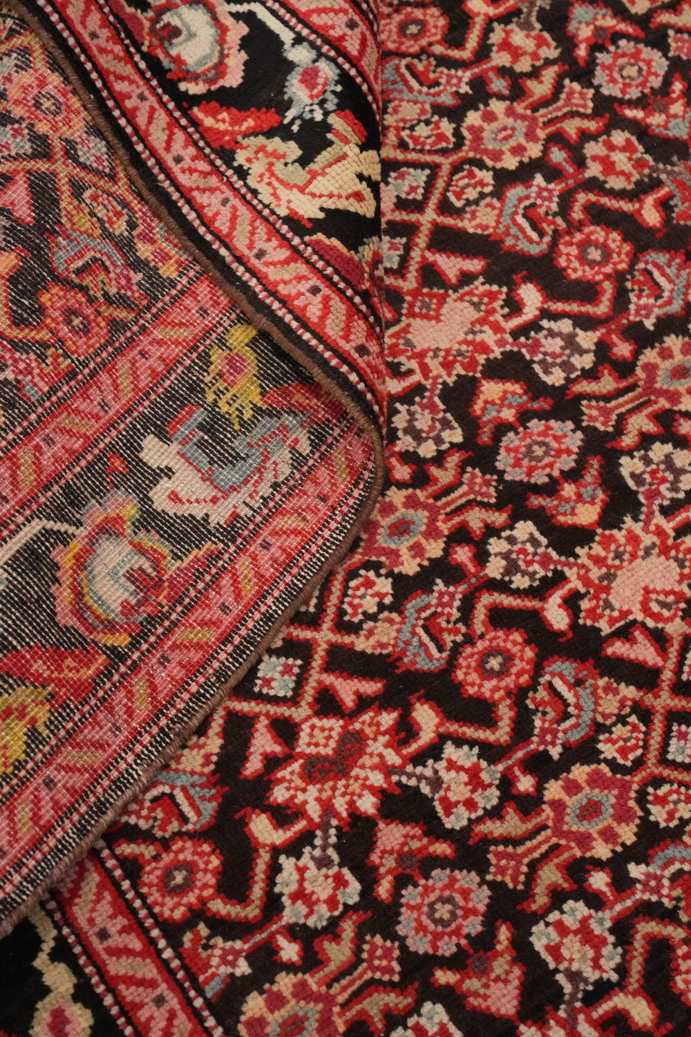 Antique Karabagh Vegetable Dye Runner Rug 4x19