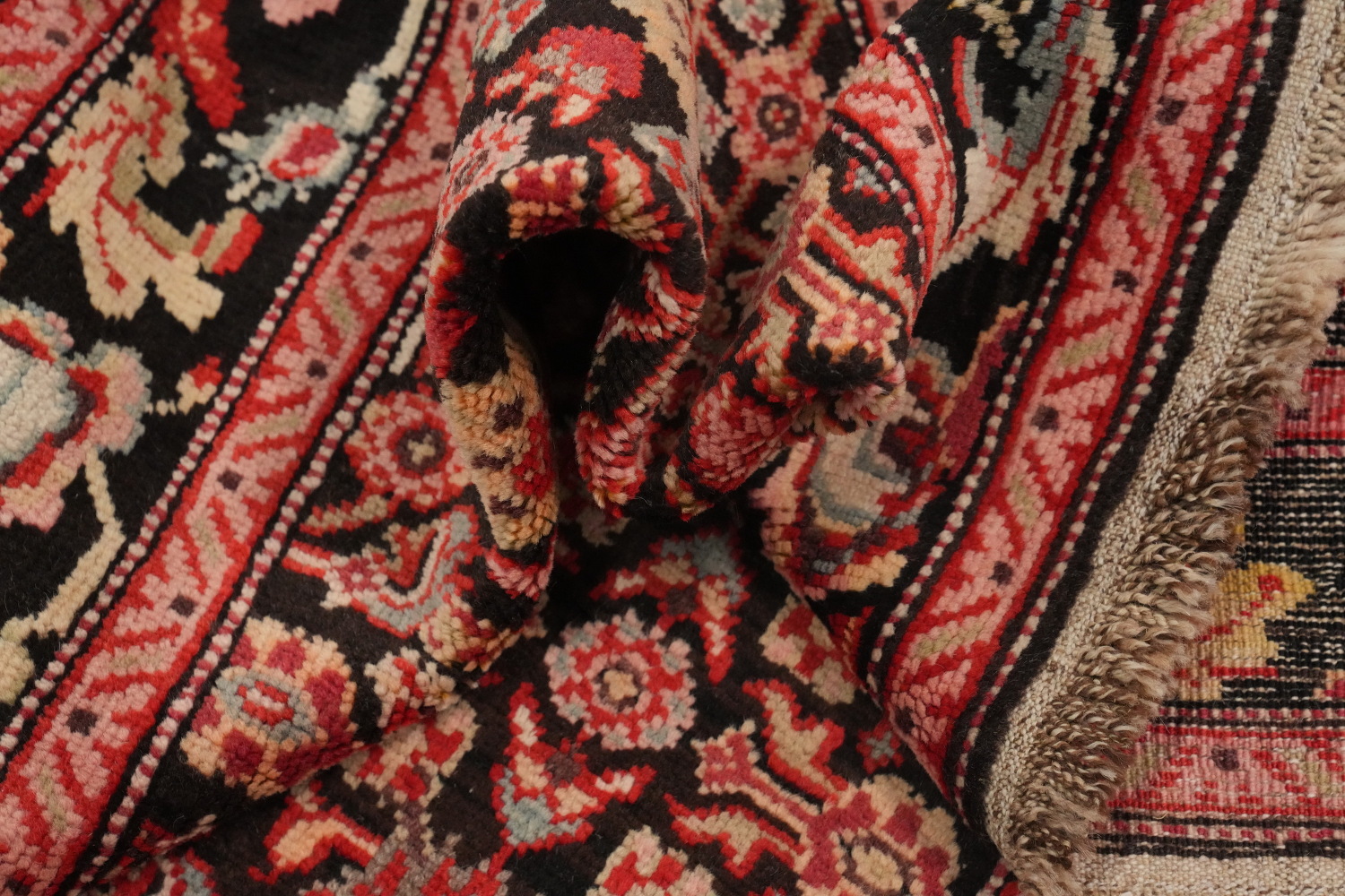 Antique Karabagh Vegetable Dye Runner Rug 4x19