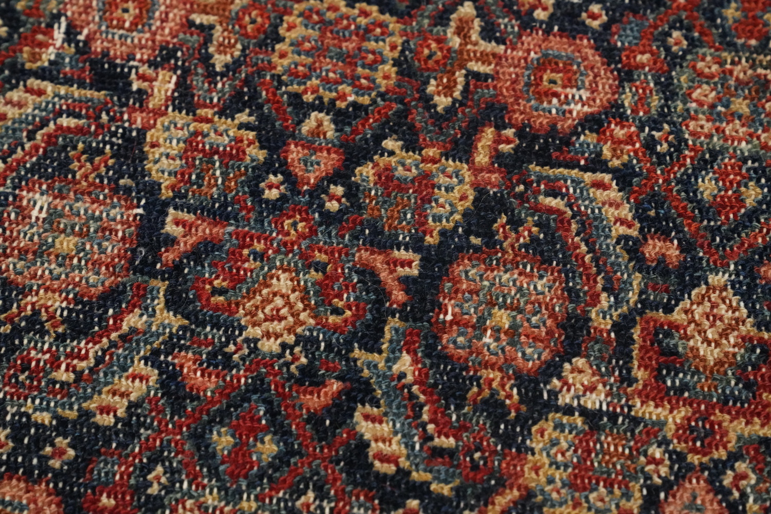 Pre-1900 Antique Senneh Persian Rug 4x6