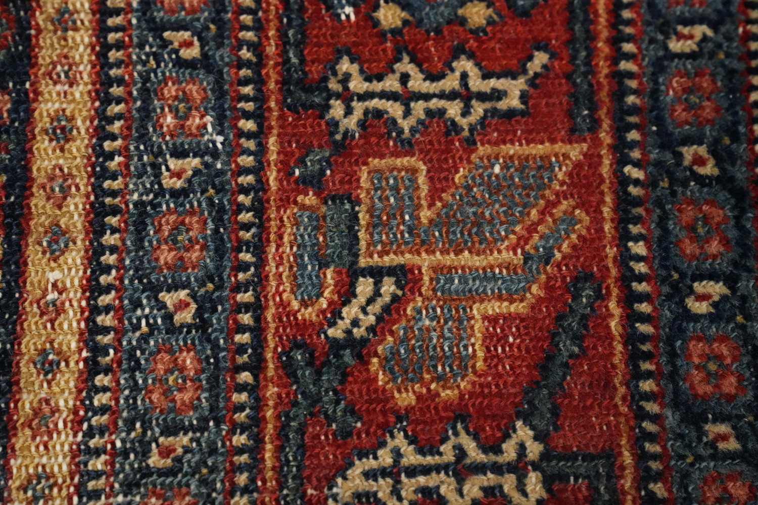 Pre-1900 Antique Senneh Persian Rug 4x6