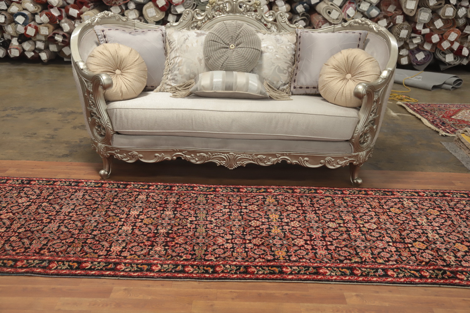 Antique Karabagh Vegetable Dye Runner Rug 4x16