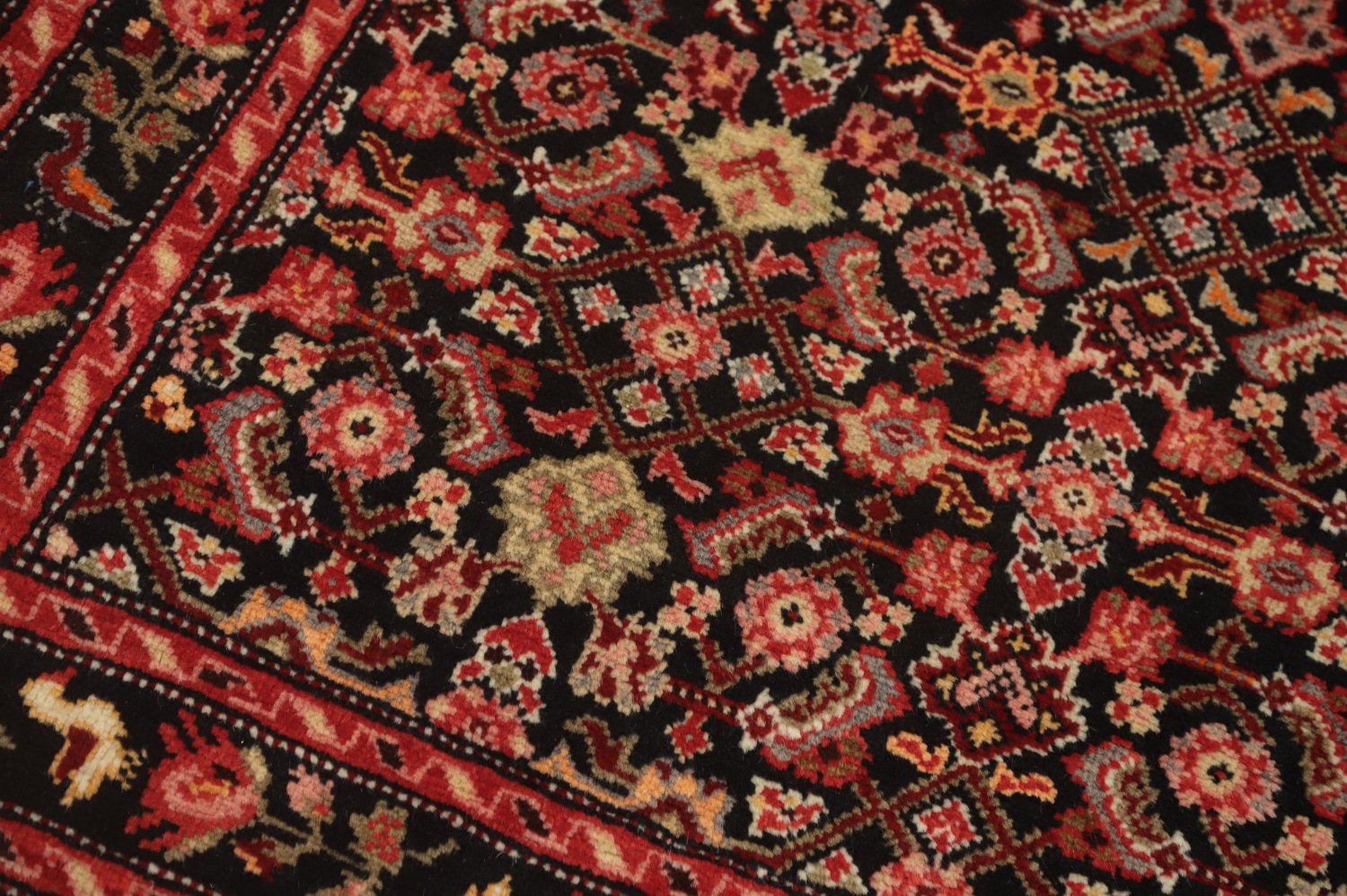 Antique Karabagh Vegetable Dye Runner Rug 4x16