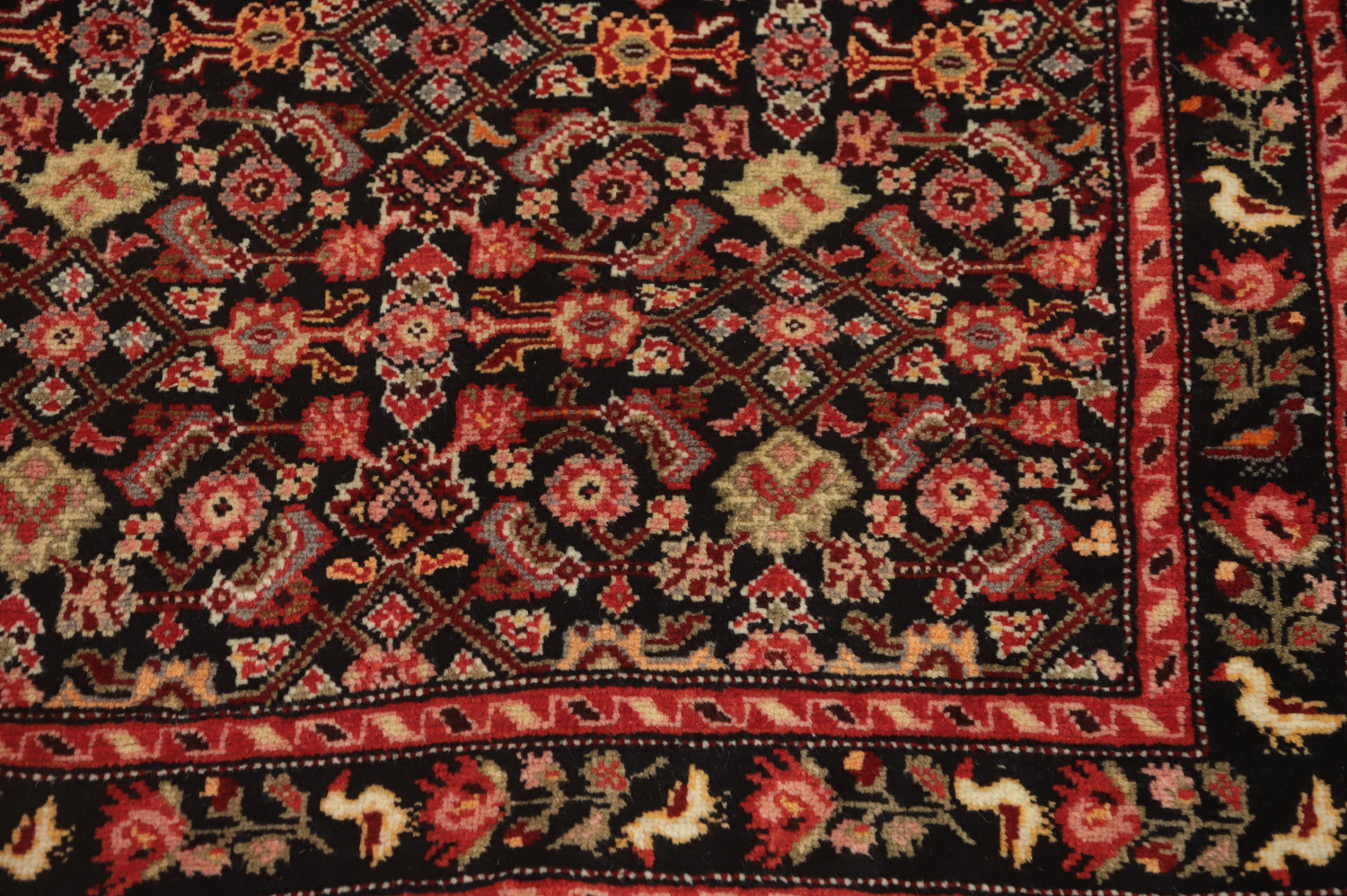 Antique Karabagh Vegetable Dye Runner Rug 4x16