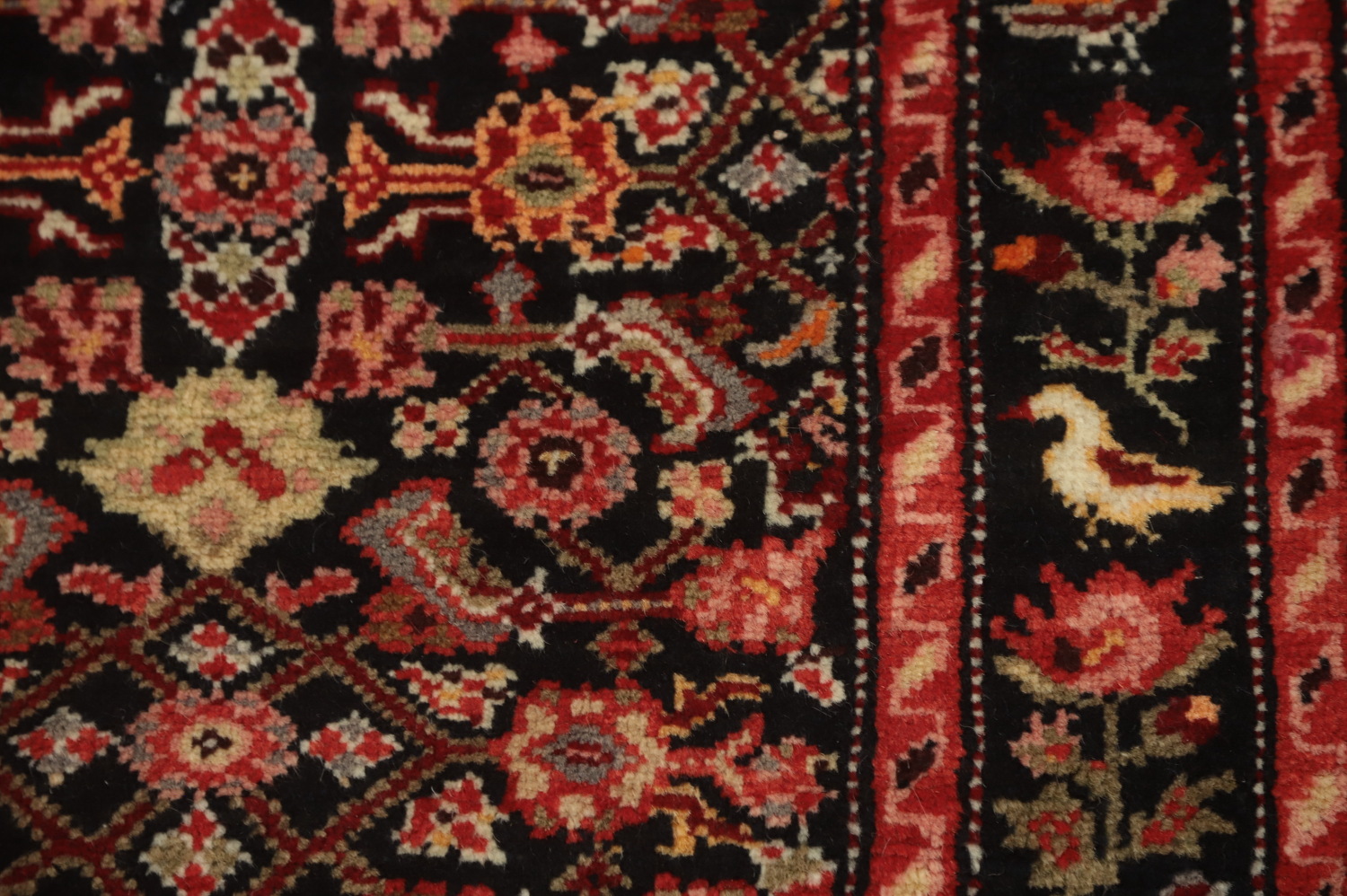 Antique Karabagh Vegetable Dye Runner Rug 4x16