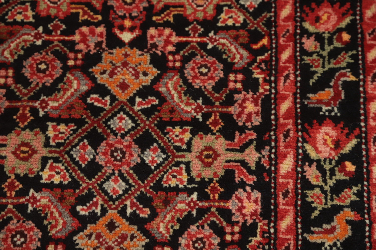 Antique Karabagh Vegetable Dye Runner Rug 4x16
