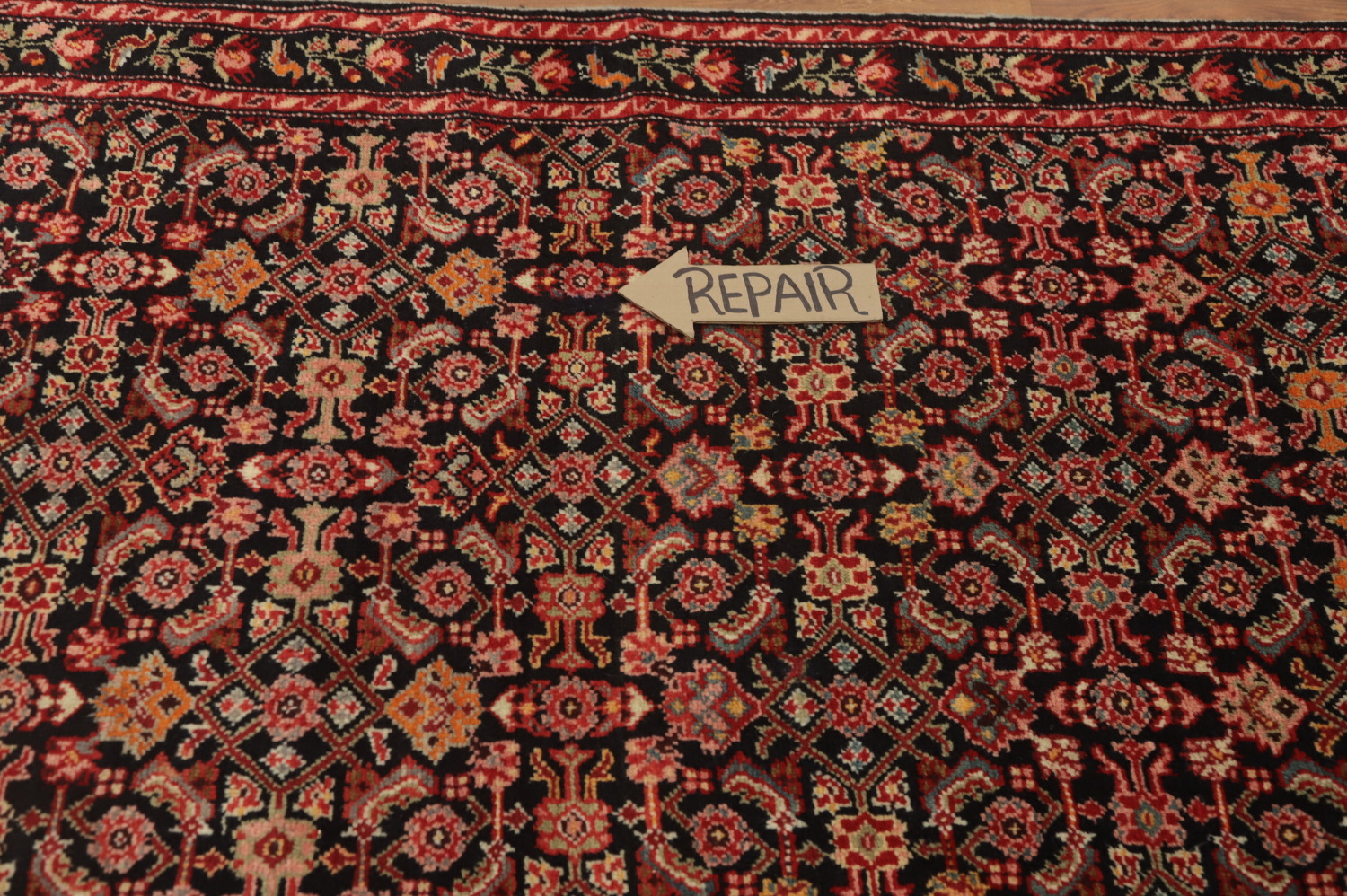 Antique Karabagh Vegetable Dye Runner Rug 4x16