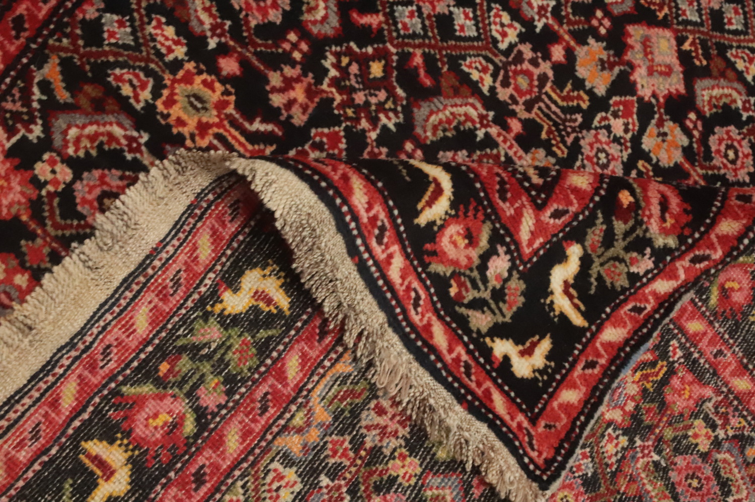 Antique Karabagh Vegetable Dye Runner Rug 4x16