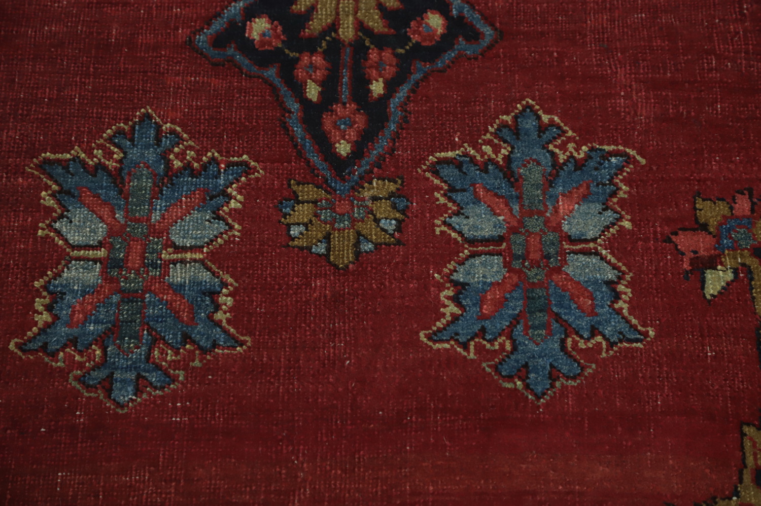 Pre-1900 Vegetable Dye Bidjar Persian Area Rug 7x11