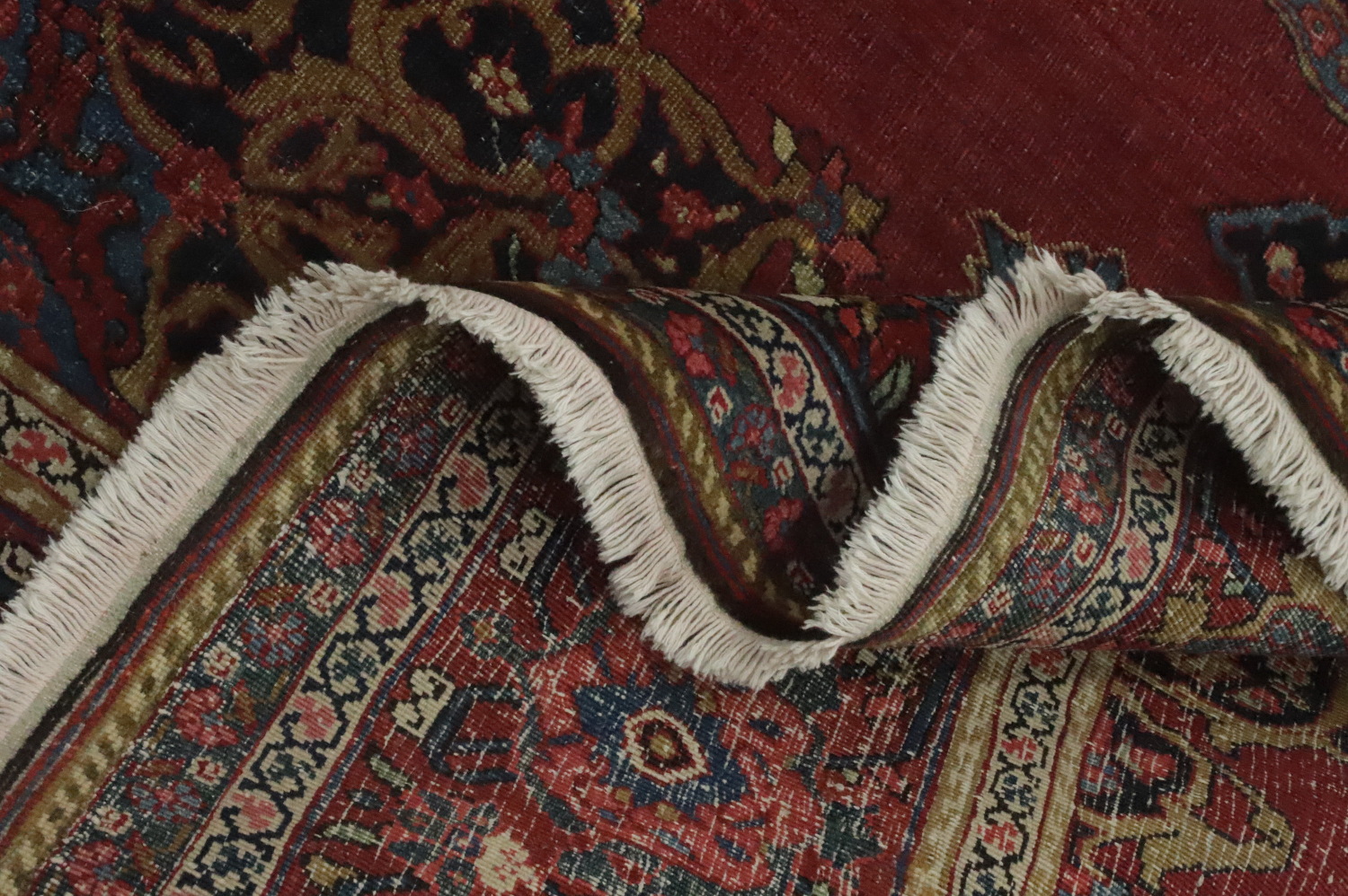 Pre-1900 Vegetable Dye Bidjar Persian Area Rug 7x11