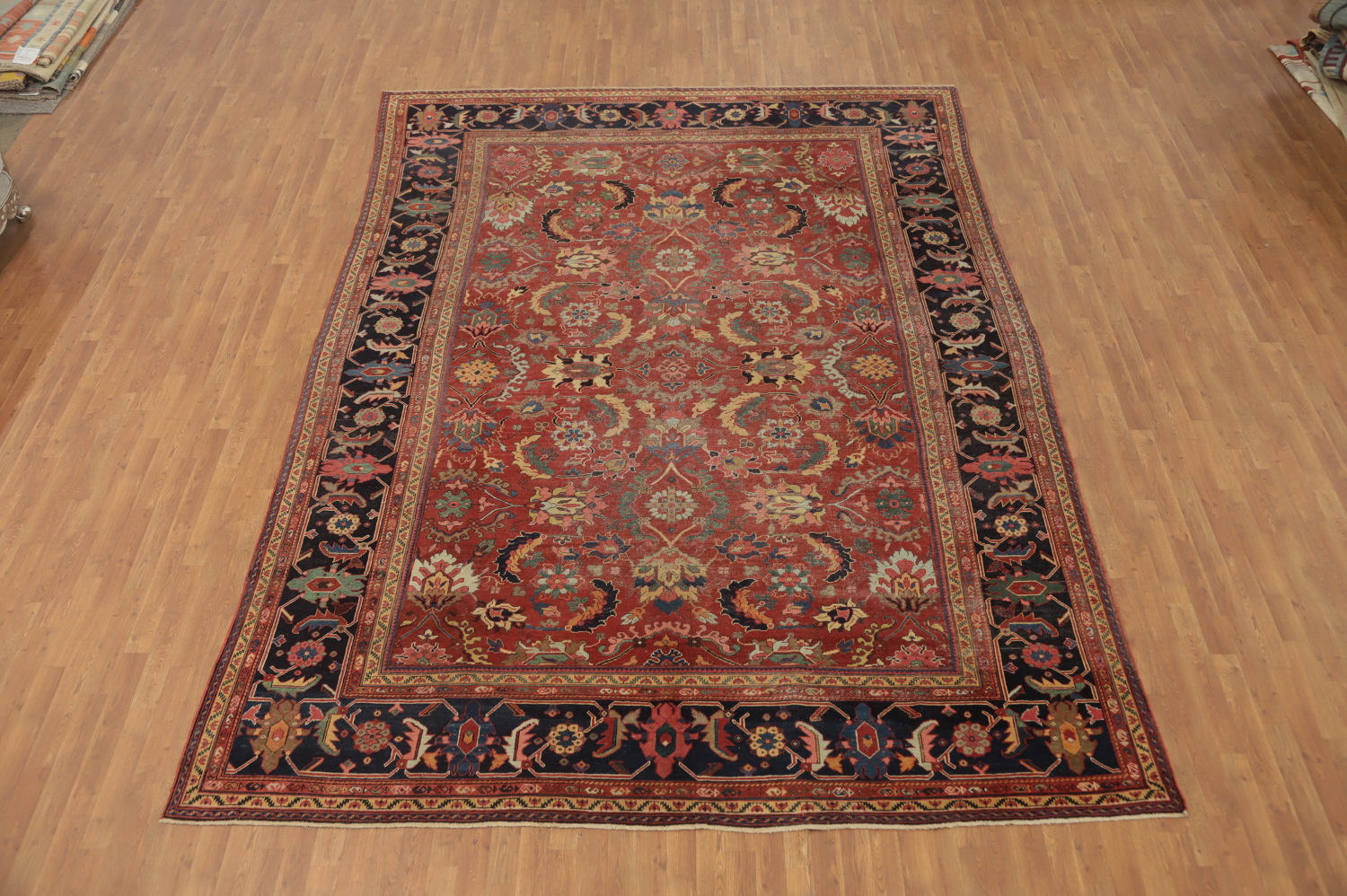 Pre-1900 Vegetable Dye Sultanabad Ziegler Persian Rug 10x13