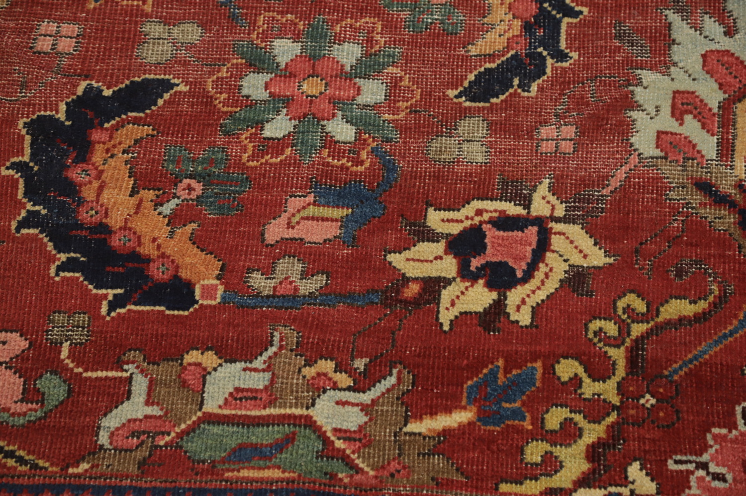 Pre-1900 Vegetable Dye Sultanabad Ziegler Persian Rug 10x13