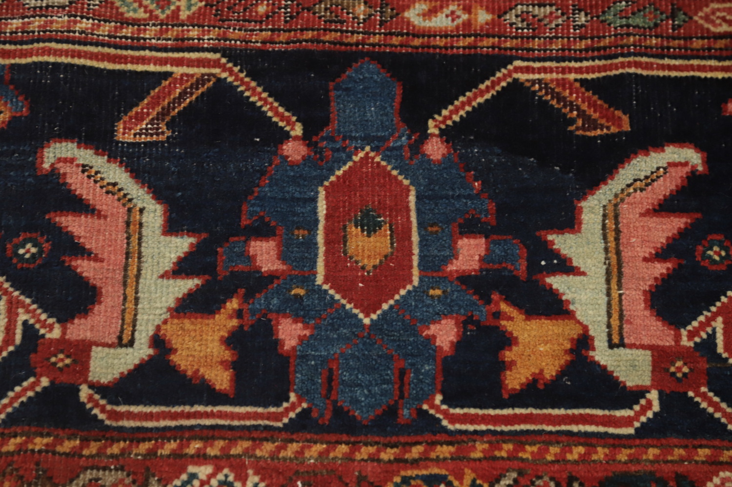 Pre-1900 Vegetable Dye Sultanabad Ziegler Persian Rug 10x13