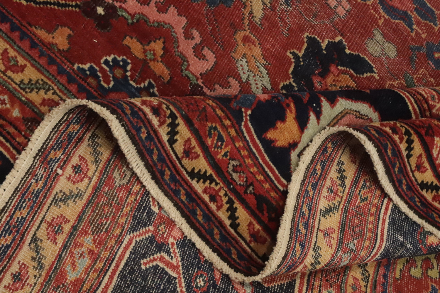 Pre-1900 Vegetable Dye Sultanabad Ziegler Persian Rug 10x13