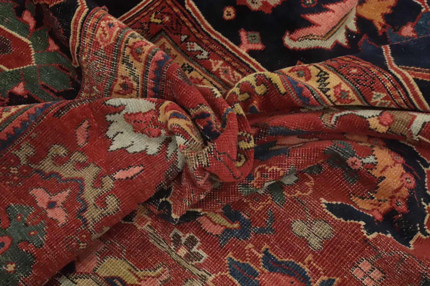 Pre-1900 Vegetable Dye Sultanabad Ziegler Persian Rug 10x13