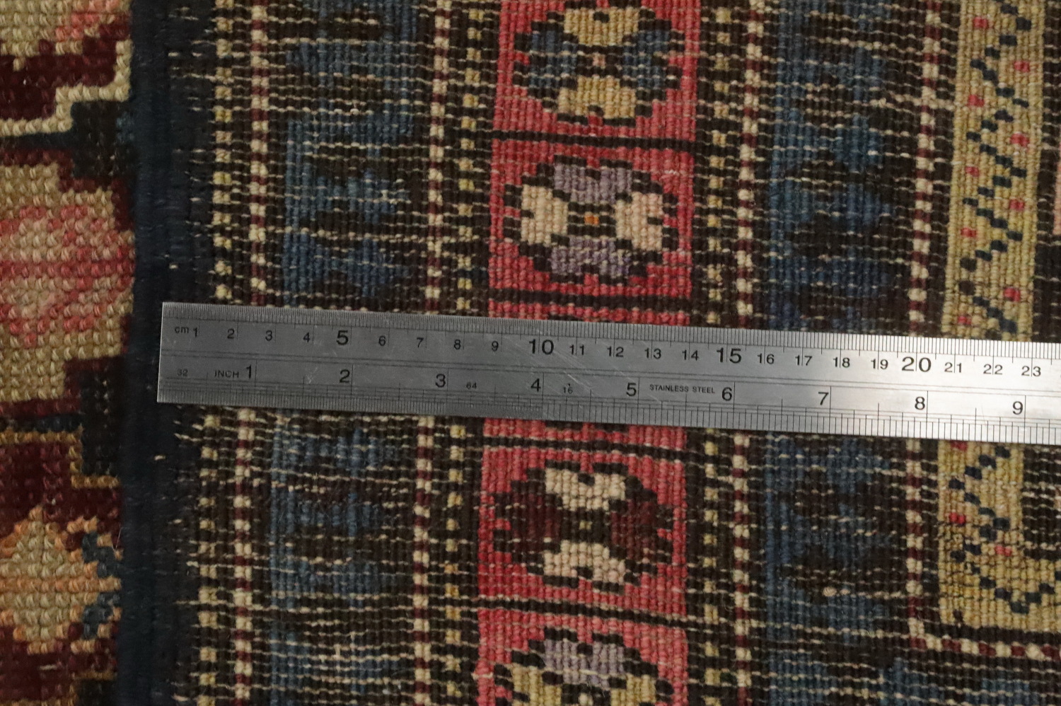 Pre-1900 Antique Kazak Vegetable Dye Rug 4x5
