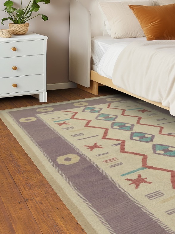 Southwestern Charm Stylish Kilim Area Rug 5x8 with Unique Patterns