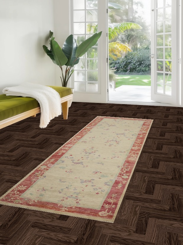 Vegetable Dye Ziegler Oriental Runner Rug 3x8