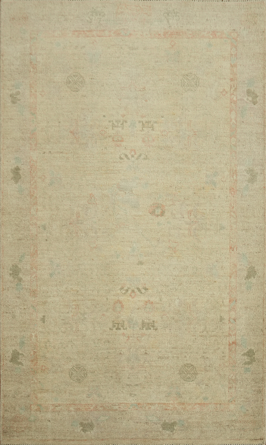Earth Tones Ziegler Vegetable Dye Runner Rug 3x5