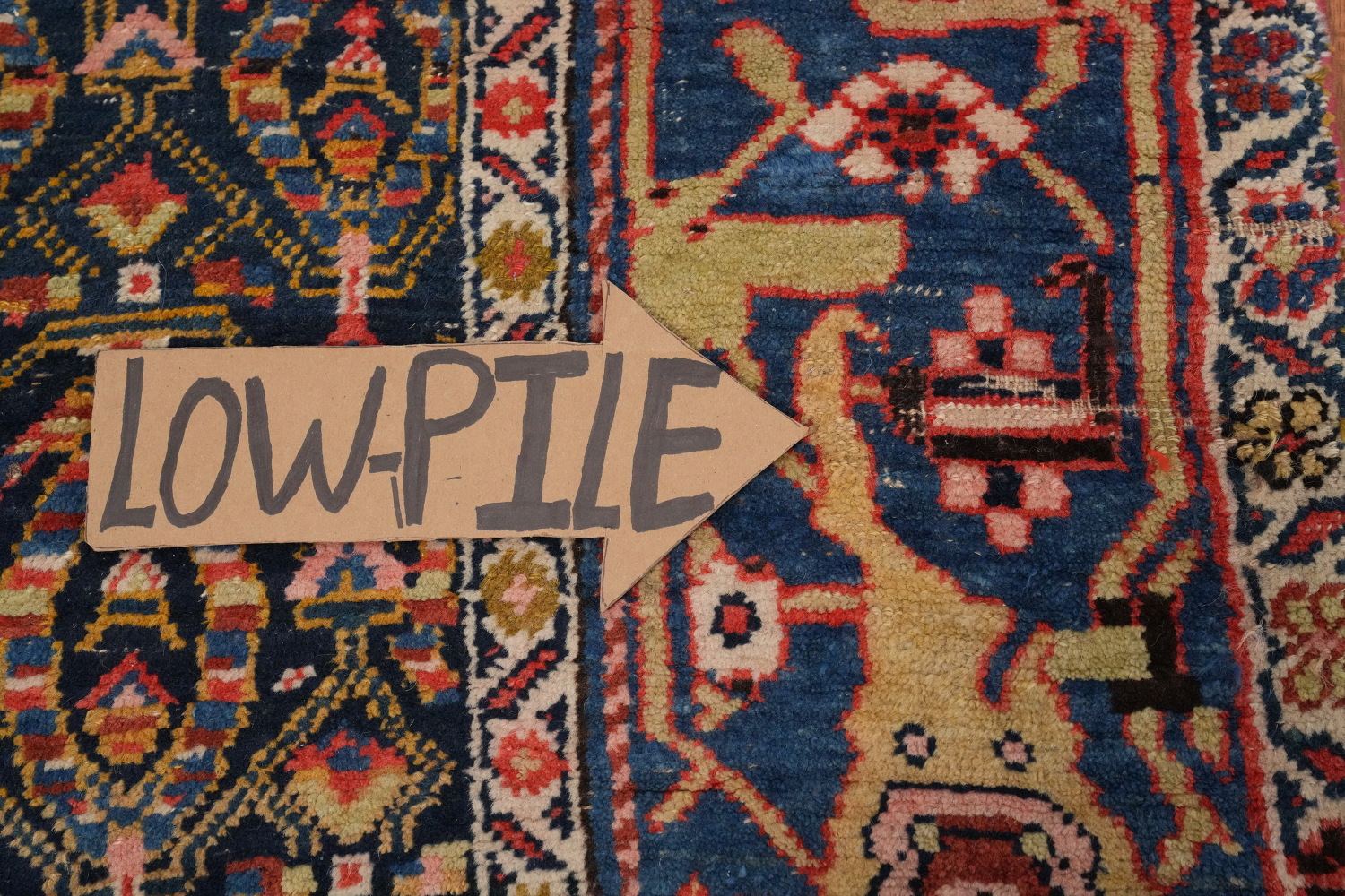 Antique Vegetable Dye Bidjar Halvaei Persian Area Rug 6x11