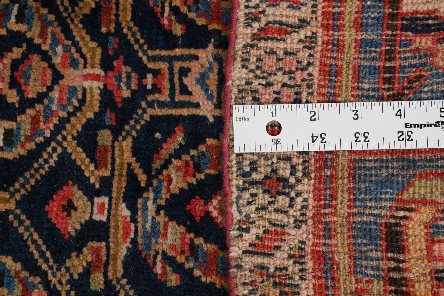 Antique Vegetable Dye Bidjar Halvaei Persian Area Rug 6x11