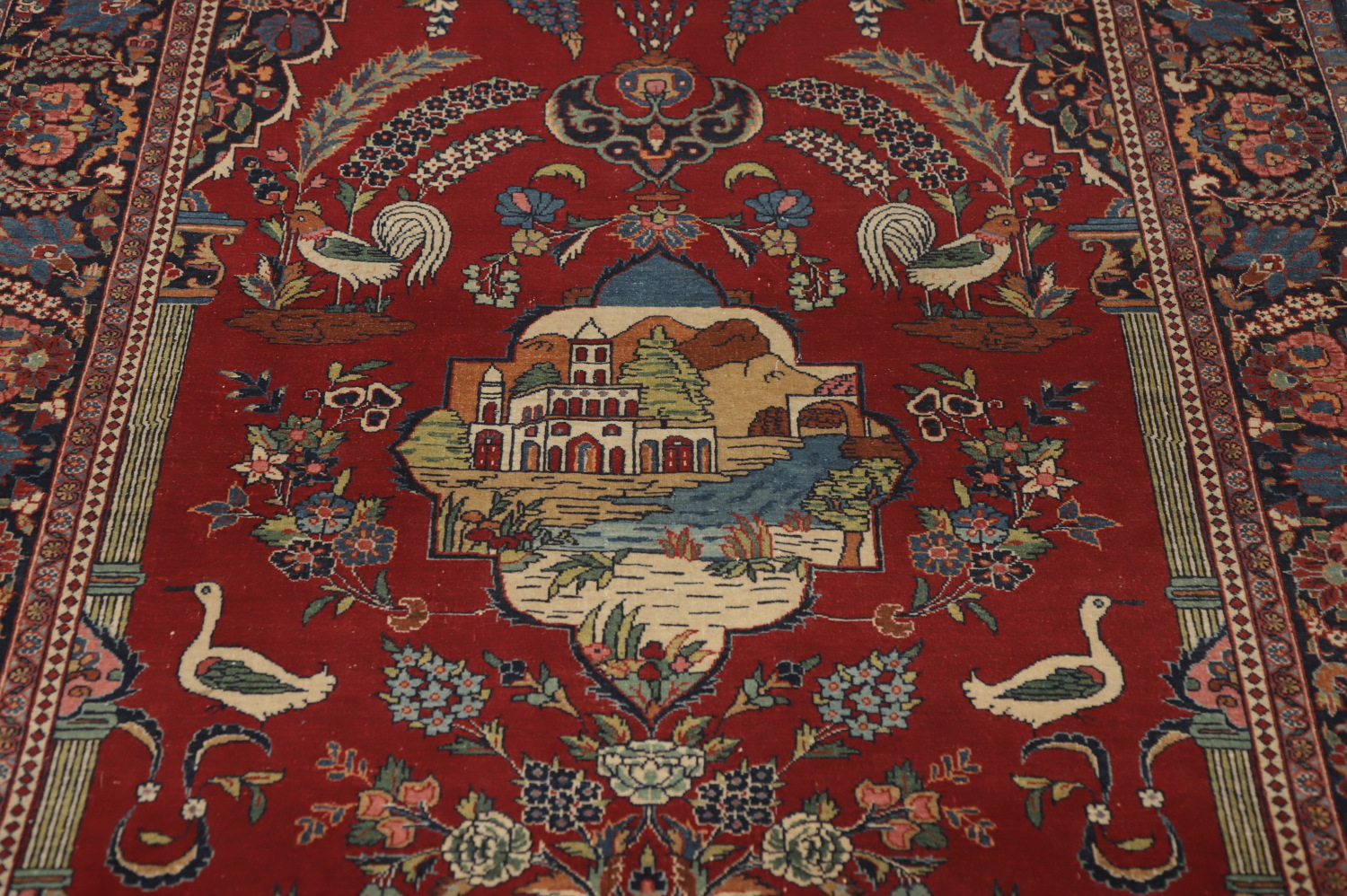 Vegetable Dye Kashan Dabir Persian Rug 5x7