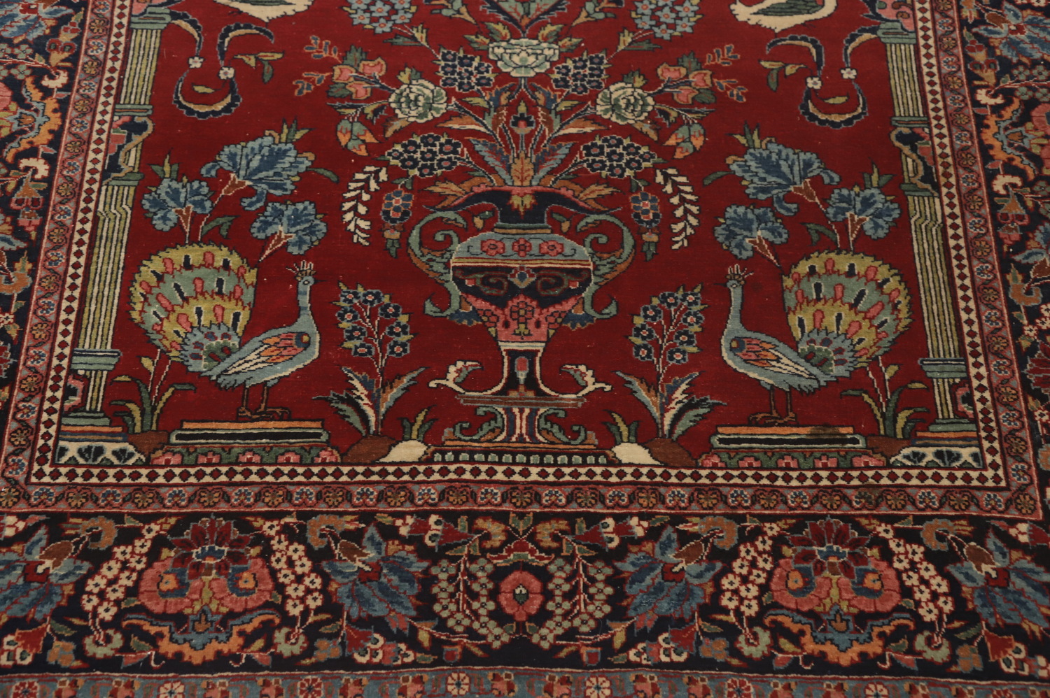 Vegetable Dye Kashan Dabir Persian Rug 5x7