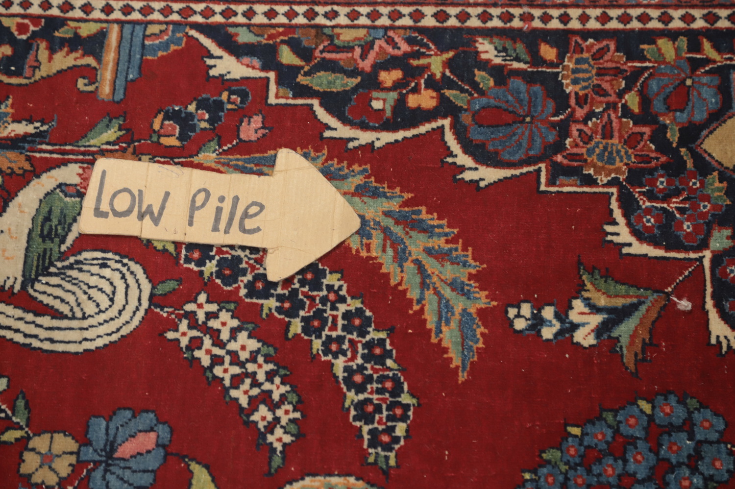 Vegetable Dye Kashan Dabir Persian Rug 5x7