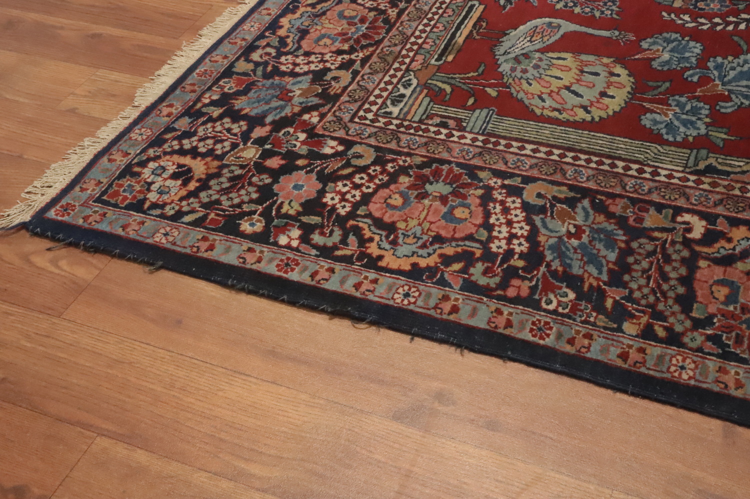 Vegetable Dye Kashan Dabir Persian Rug 5x7