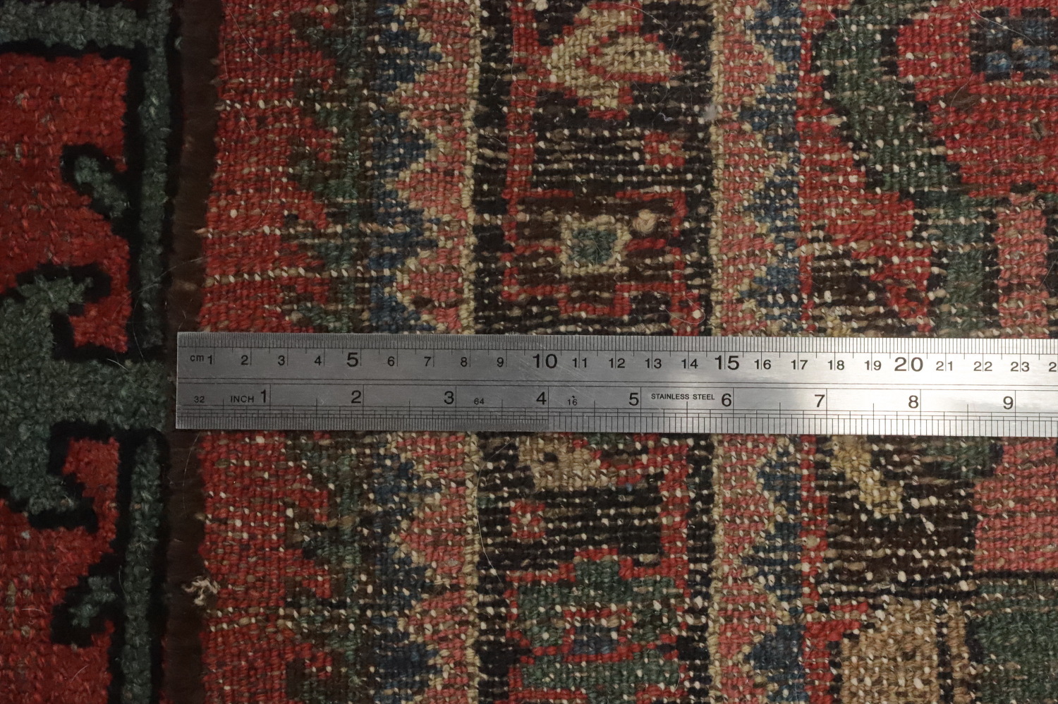 Pre-1900 Vegetable Dye Bidjar Halvaei Persian Rug 4x7