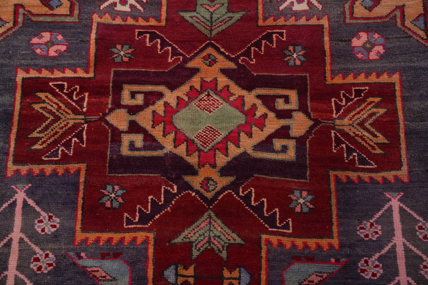 Tribal Wool Animals Meshkin Persian Runner Rug 4x11