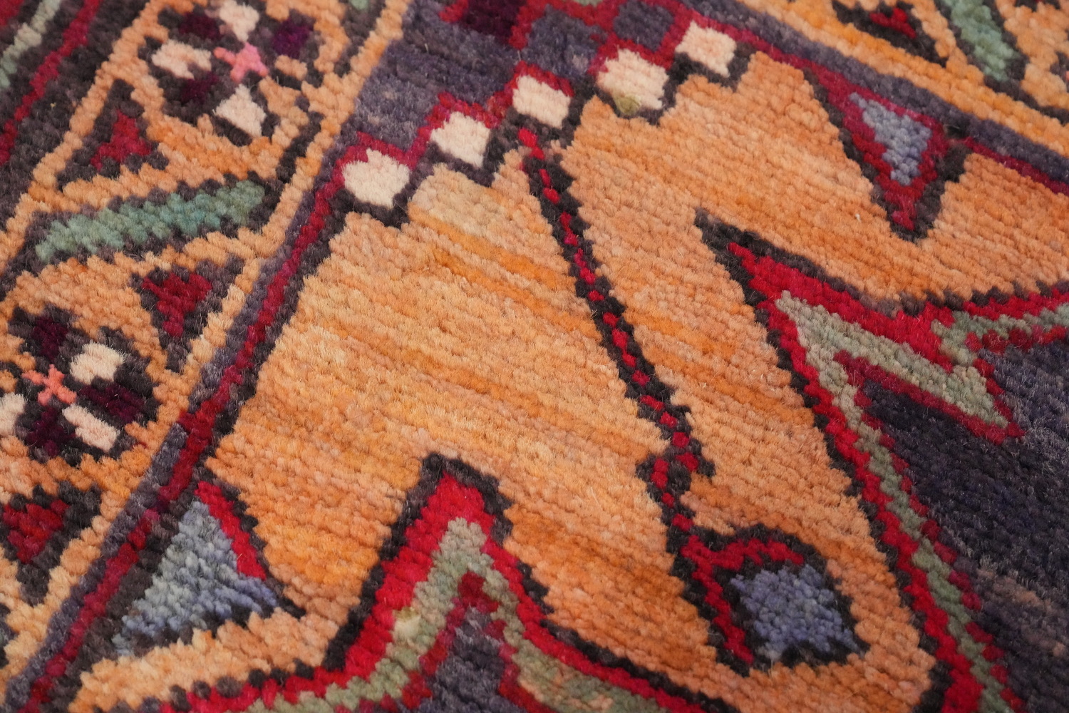 Tribal Wool Animals Meshkin Persian Runner Rug 4x11