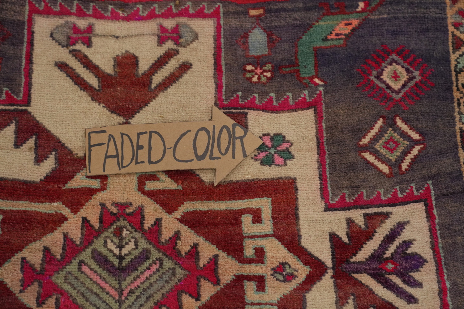 Tribal Wool Animals Meshkin Persian Runner Rug 4x11