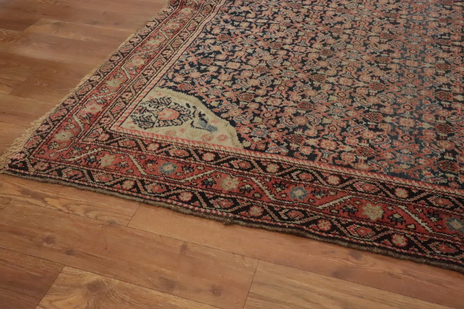 Pre-1900 Antique Vegetable Dye Malayer Persian Rug 4x6