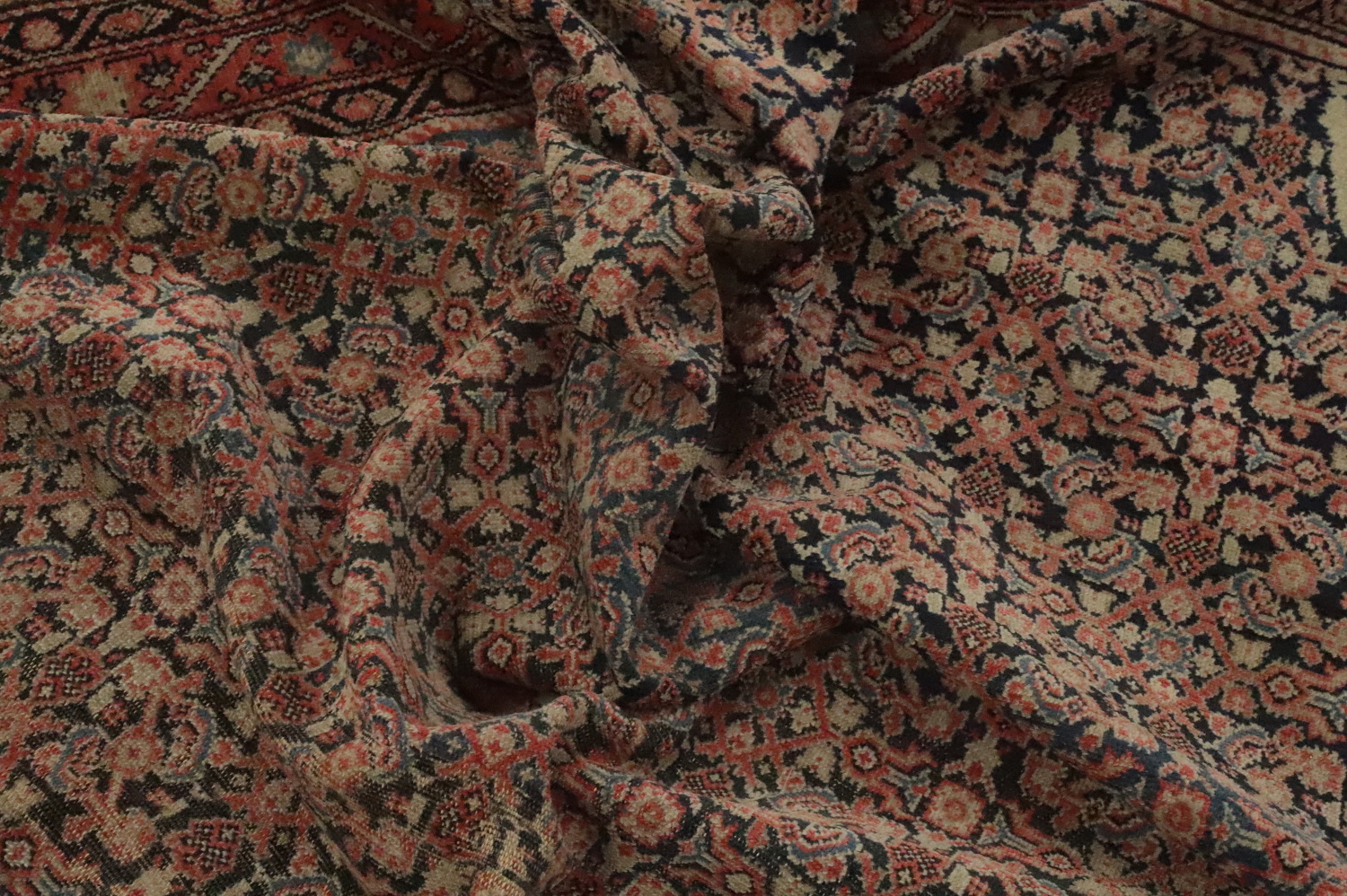 Pre-1900 Antique Vegetable Dye Malayer Persian Rug 4x6