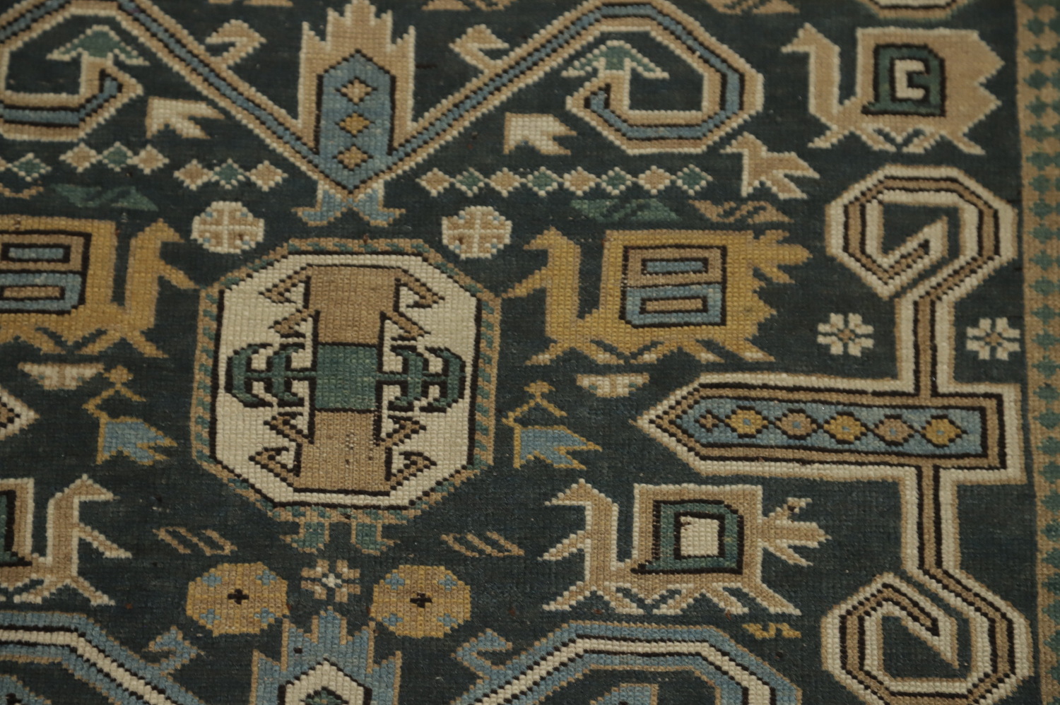 Vegetable Dye Antique Kazak Oriental Rug 3x6