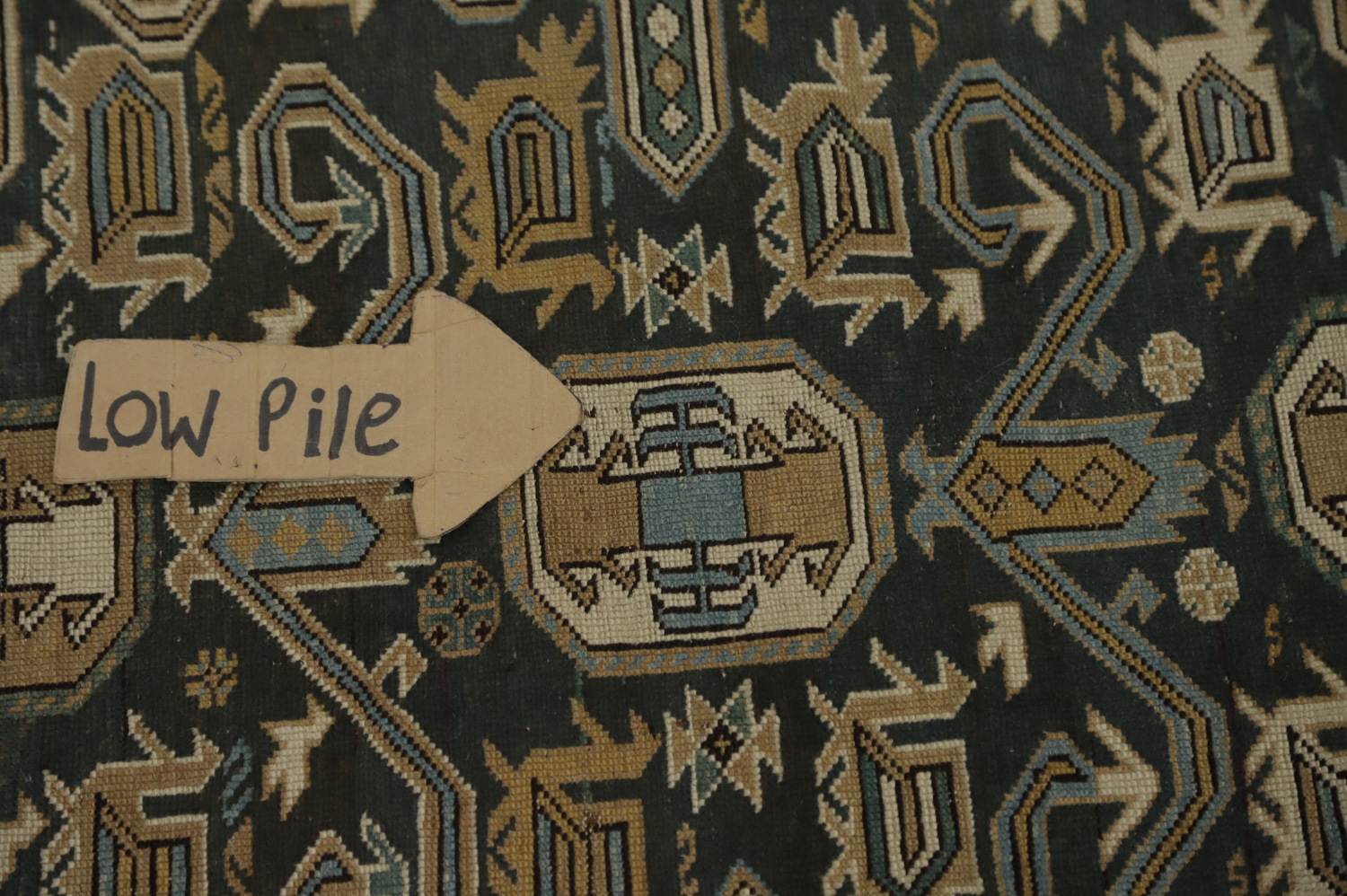 Vegetable Dye Antique Kazak Oriental Rug 3x6