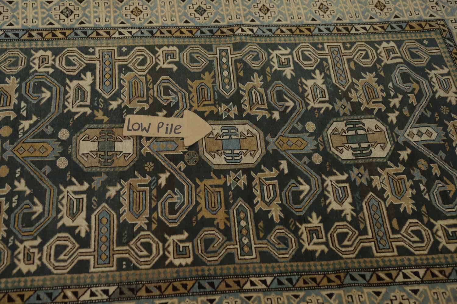 Vegetable Dye Antique Kazak Oriental Rug 3x6