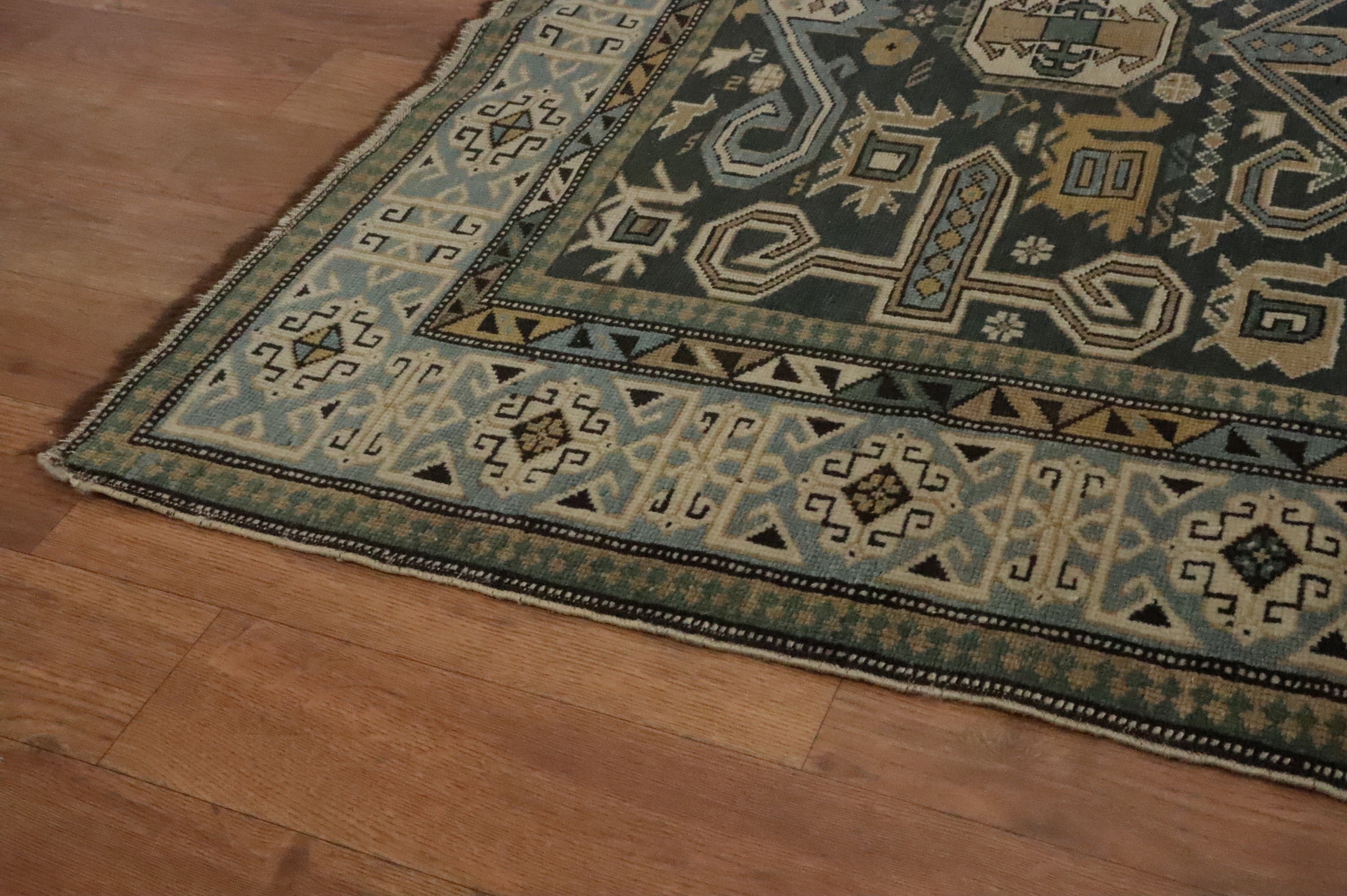 Vegetable Dye Antique Kazak Oriental Rug 3x6