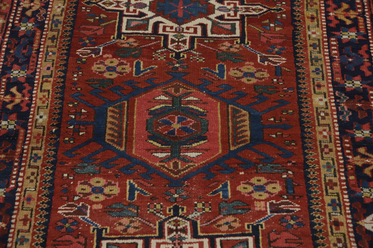 Antique Vegetable Dye Gharajeh Persian Rug 3x4