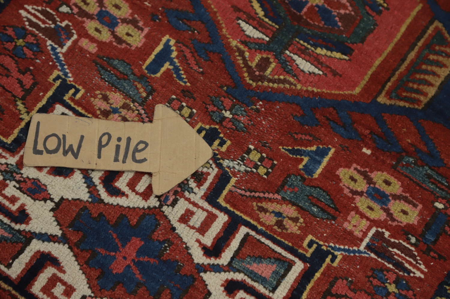 Antique Vegetable Dye Gharajeh Persian Rug 3x4
