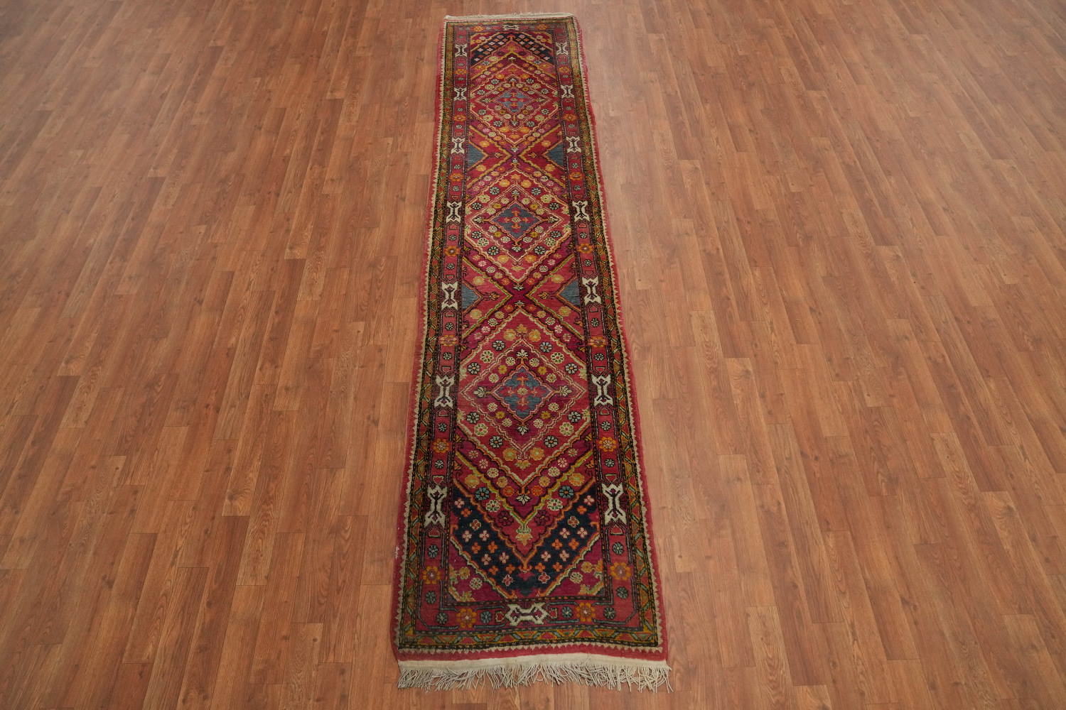 Antique Khotan Vegetable Dye Runner Rug 2x10