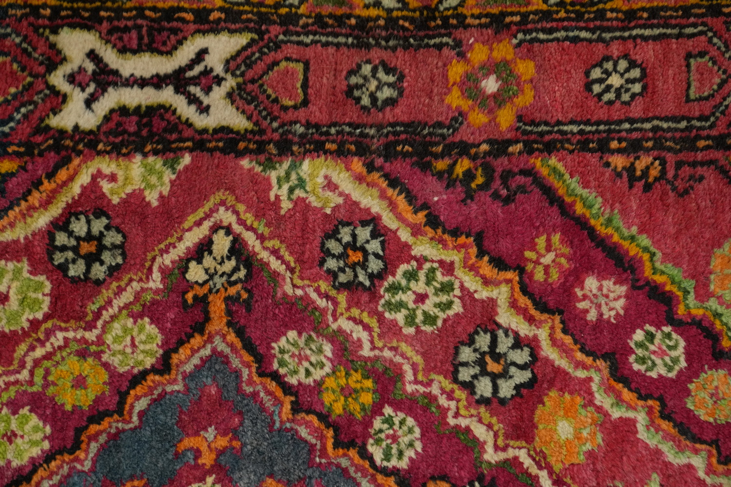 Antique Khotan Vegetable Dye Runner Rug 2x10