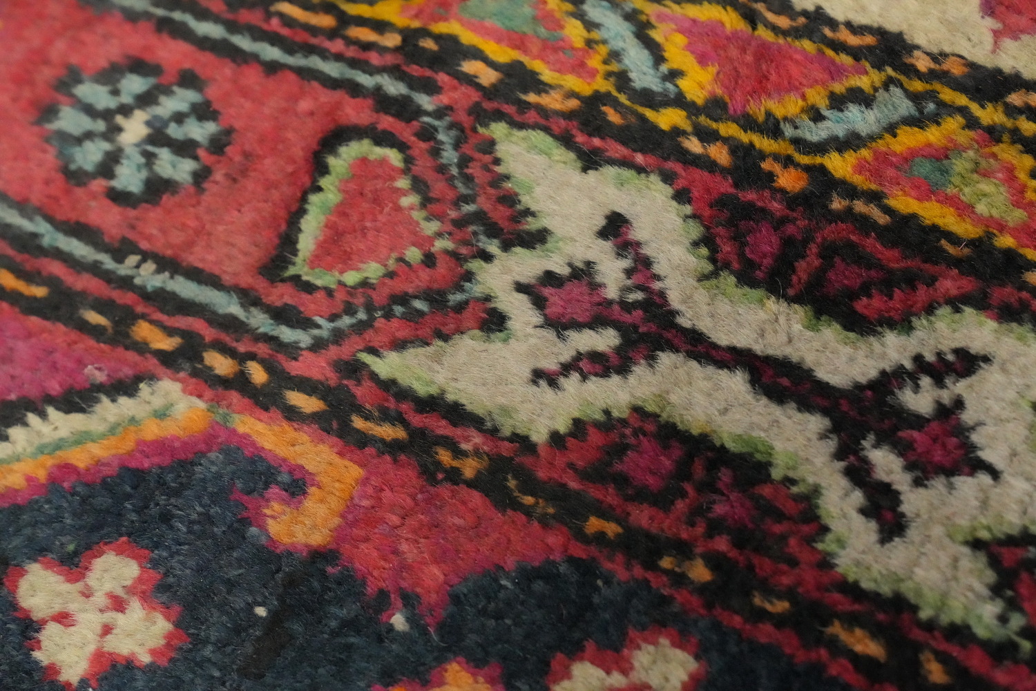 Antique Khotan Vegetable Dye Runner Rug 2x10