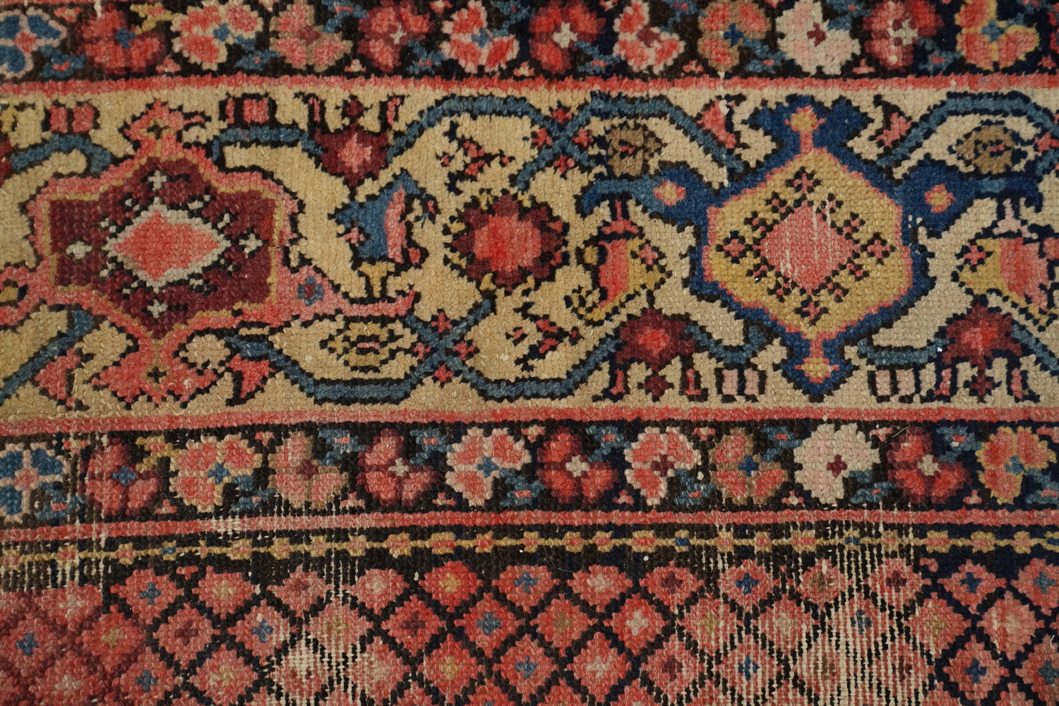 Antique Vegetable Dye Malayer Persian Area Rug 5x13