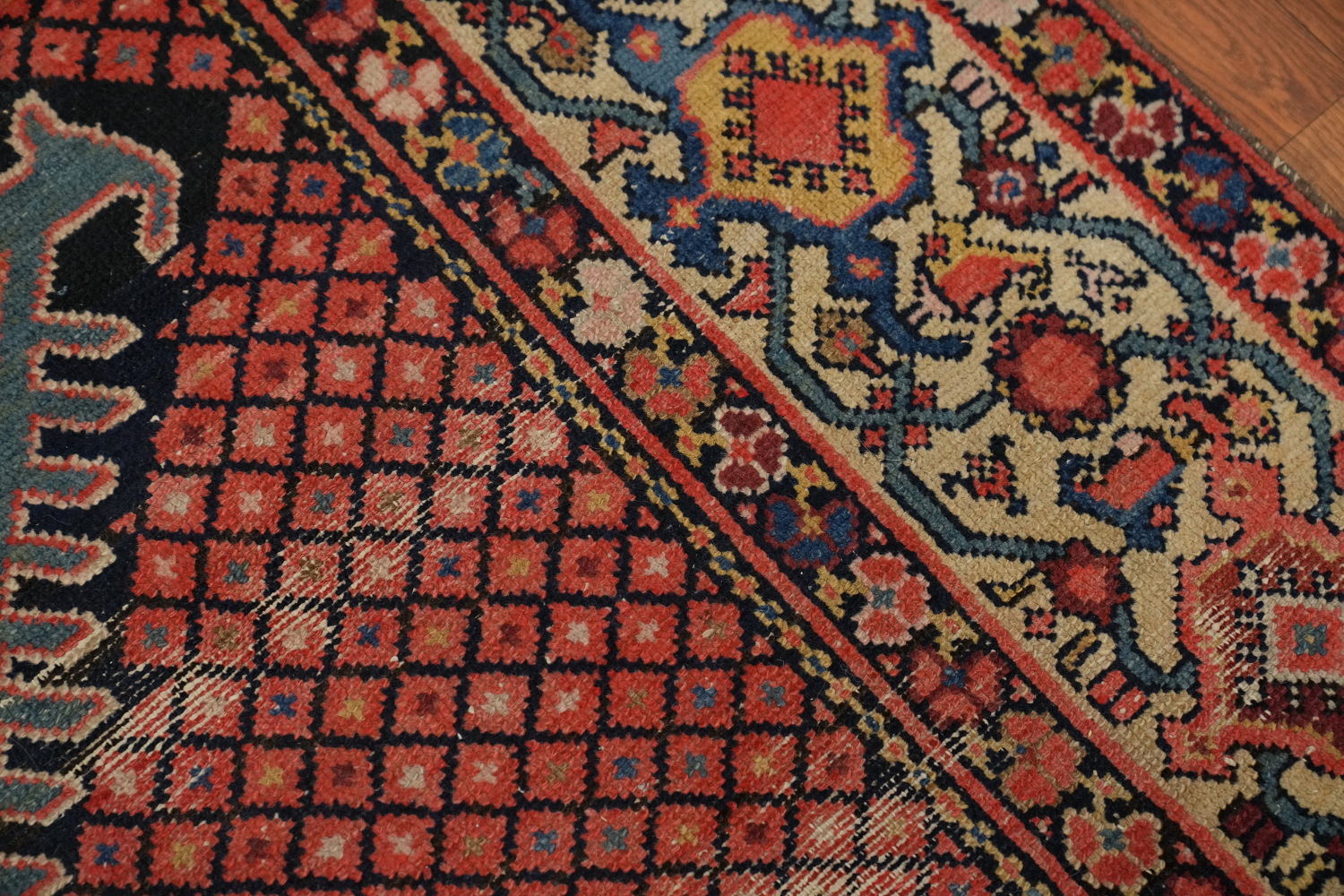 Antique Vegetable Dye Malayer Persian Area Rug 5x13