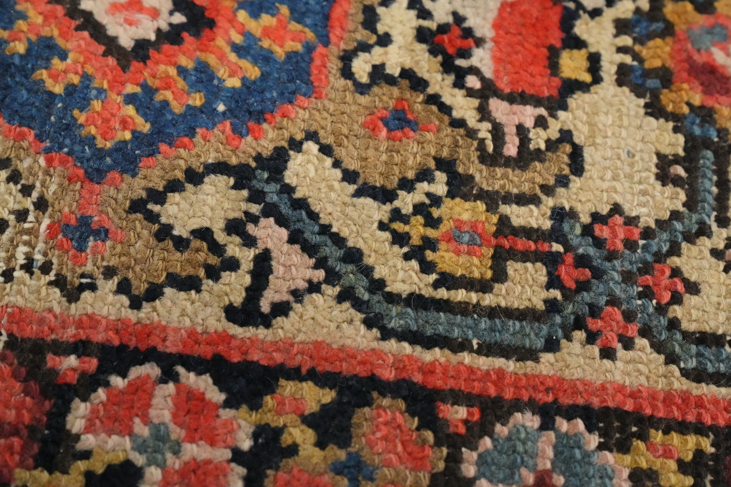 Antique Vegetable Dye Malayer Persian Area Rug 5x13